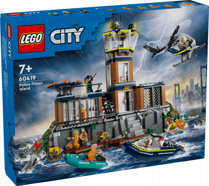 60419 LEGO® City Policijas cietuma sala, 7+ gadi, 2024 gada modelis