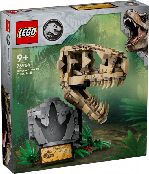 76964 LEGO® Jurassic World Dinozauru fosilijas: tiranozaura galvaskauss, 9+ лет, модель 2024 года