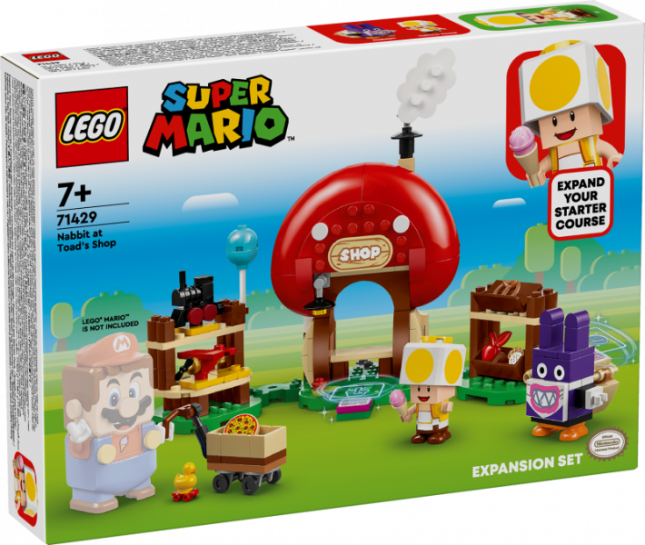 71429 LEGO® Super Mario Nabbit Toad veikalā - paplašinājuma maršruts , 7+ gadi, 2024 gada modelis
