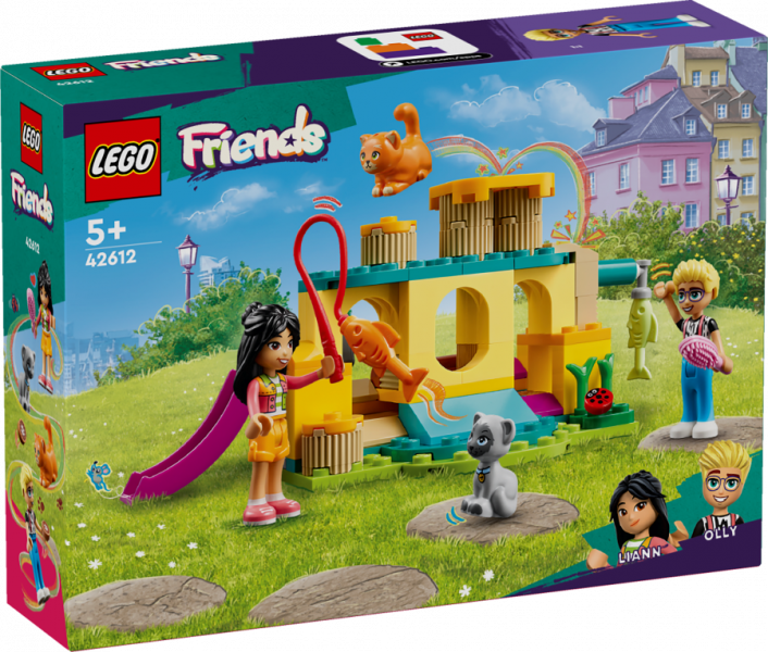 42612 LEGO® Friends Kaķu rotaļlaukuma piedzīvojums, 5+ gadi, 2024 gada modelis