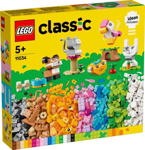 11034 LEGO® Classic Radošie mājdzīvnieki, 5+ , модель 2024 года