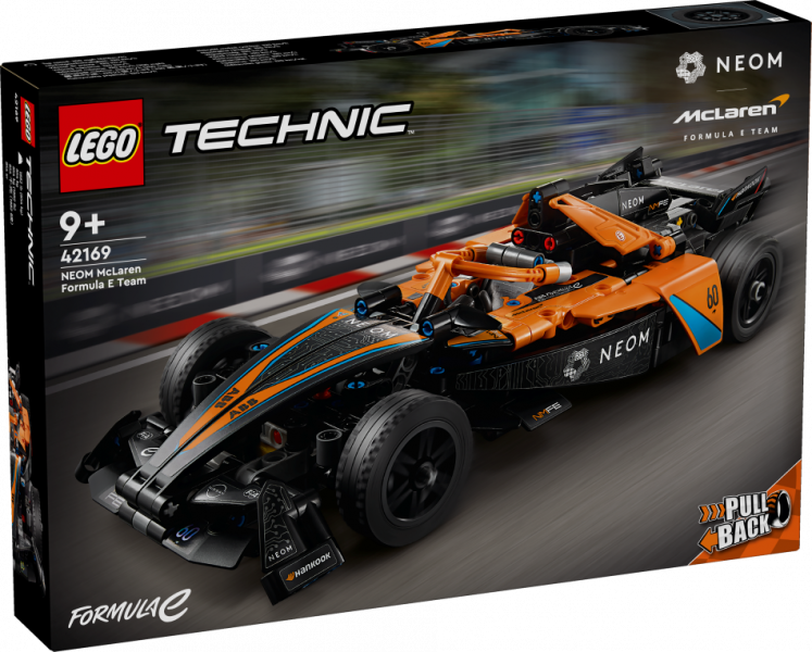 42169 LEGO® Technic NEOM McLaren Formula E Race Car, 9+ gadi, 2024 gada modelis