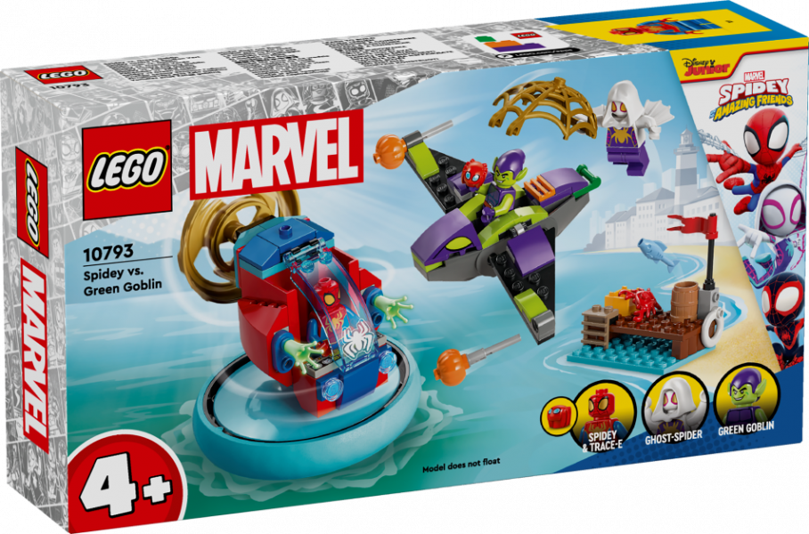10793 LEGO® Spider Man Zirnekļcilvēks pret Zaļo Goblinu , 4+ gadi, 2024 gada modelis