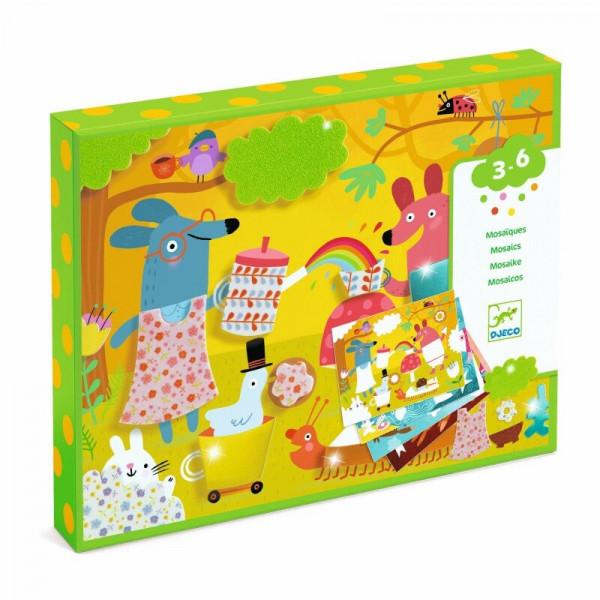 Djeco Kolāža - Mīksto uzllīmju jautrība, 3-6 g., DJ09869