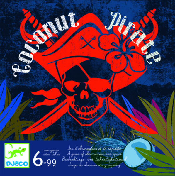DJECO Galda spēle - Kokosriekstu pirāts, 6-99 gadiem