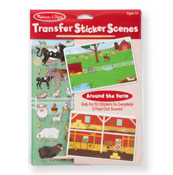 Melissa & Doug Nokasāmās uzlīmes - Ferma, 4+gadiem