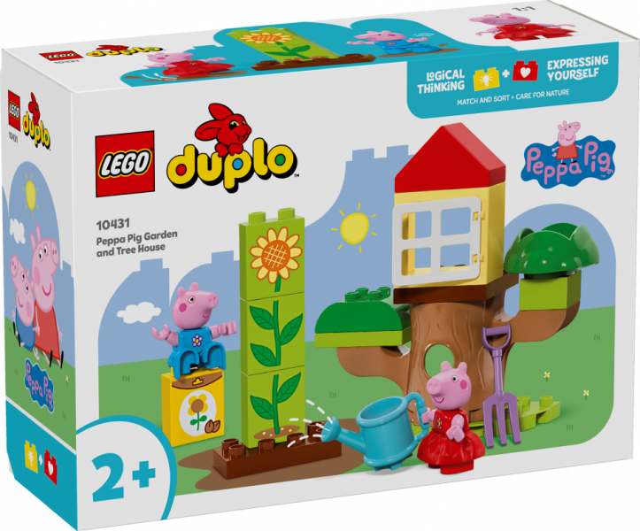 10431 LEGO® DUPLO Cūciņas Pepas dārzs un māja kokā, 2+ , модель 2024 года