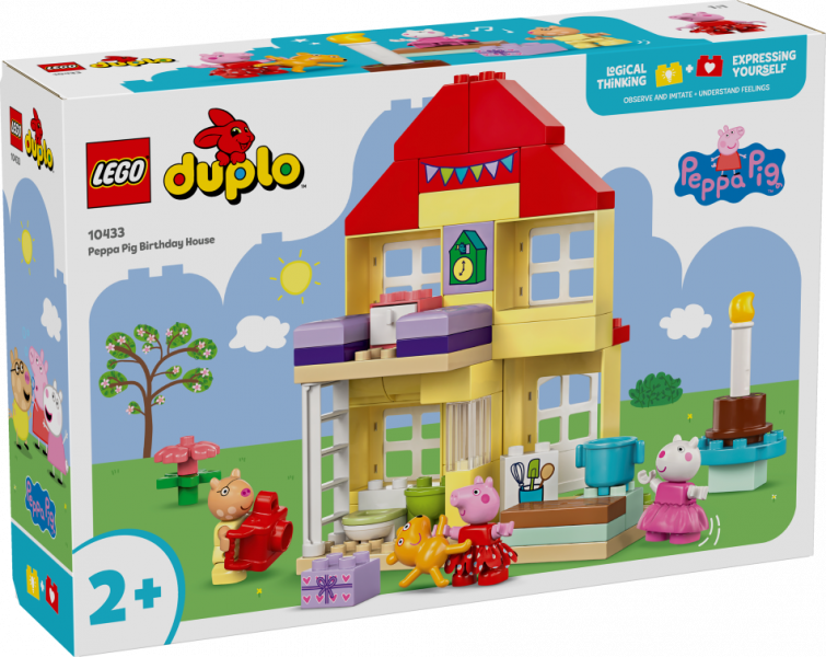 10433 LEGO® DUPLO Cūciņas Pepas Dzimšanas dienas māja , 2+ gadi, 2024 gada modelis
