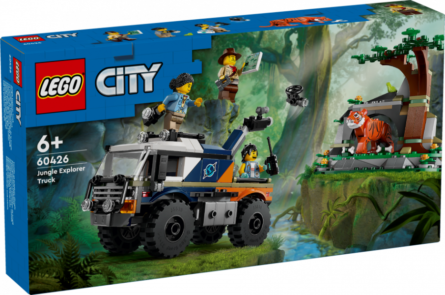 60426 LEGO® City Džungļu pētnieka bezceļu automašīna, 6+ лет, модель 2024 года