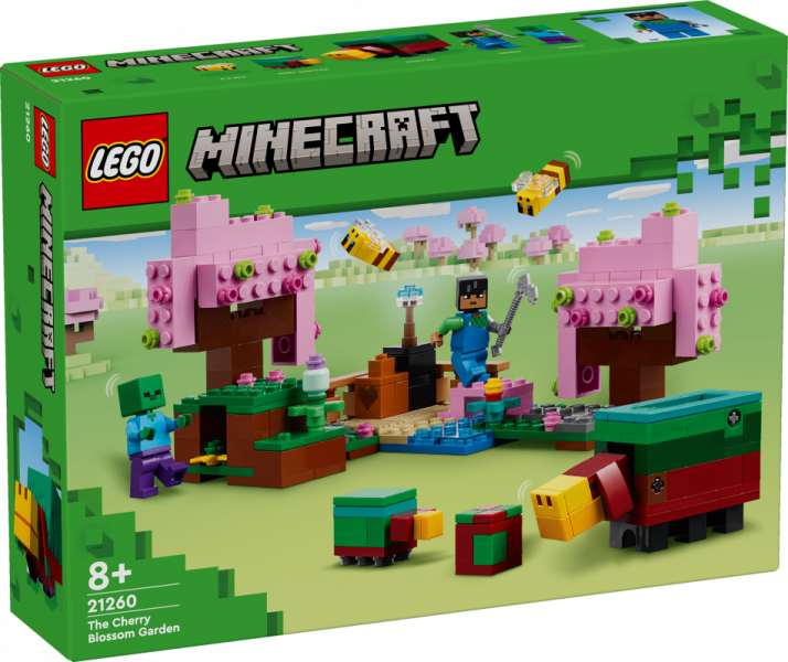 21260 LEGO® Minecraft Ķiršu ziedu dārzs, 8+ лет, модель 2024 года