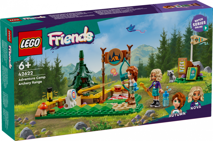 42622 LEGO Friends Piedzīvojumu nometne: loku šautuve, 6+ gadi, 2024. gada modelis