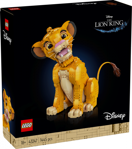 43247 LEGO® Disney Karalis Lauva – mazais Simba, 18+ gadi, 2024 gada modelis