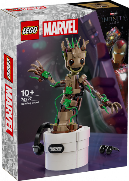 76297 LEGO® Marvel Super Heroes Dejojošs Groot, 10+ , модель 2024 года