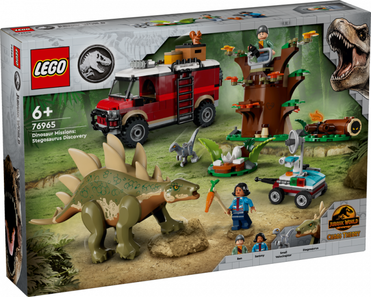 76965 LEGO® Jurassic World Dinozauru misijas: stegozaura atklāšana, 6+ , модель 2024 года
