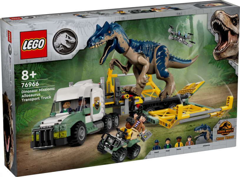 76966 LEGO® Jurassic World Dinozauru misijas: alozaura transportēšanas auto, 8+ , модель 2024 года