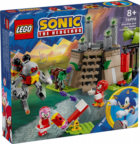 76998 LEGO® Sonic the Hedgehog™ Knuckles un Master Emerald svētnīca, 8+ , модель 2024 года
