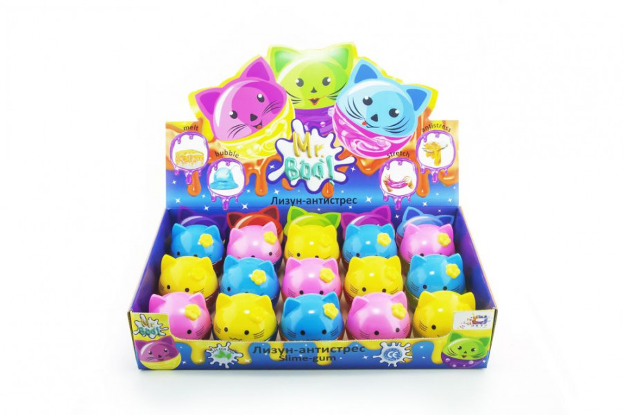 Antistresa rotaļlieta Gļotas - slaims Kitty, 5+ gadiem