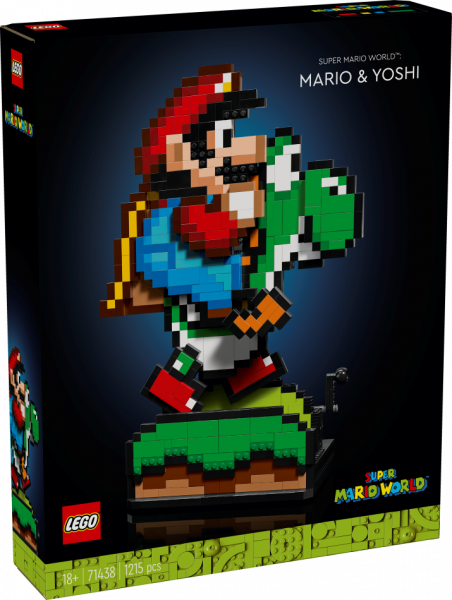71438 LEGO Super Mario World™: Mario un Yoshi, 18+ gadi, 2024 gada modelis