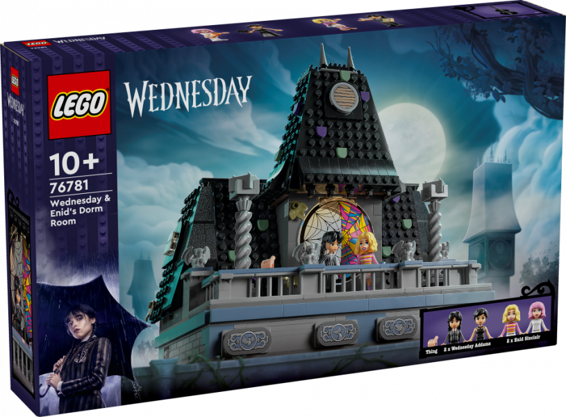 76781 LEGO ® Wednesday un Enid kopmītnes istaba, 10+ gadi, 2024 gada modelis