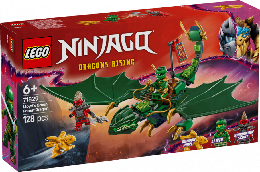 71829 LEGO® Ninjago Зеленый лесной дракон Ллойда, 6+ , модель 2025 года