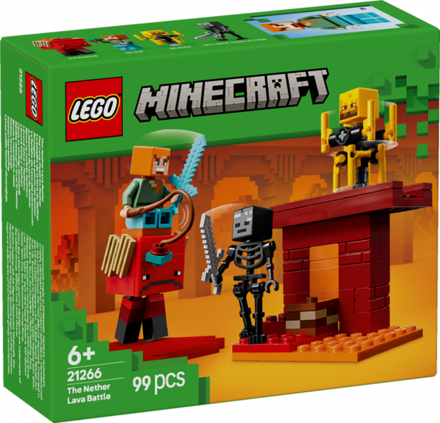 21266 LEGO® Minecraft Битва с лавой в ​​Незере, 6+ , модель 2025 года