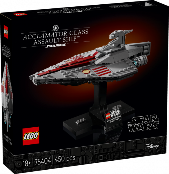 75404 LEGO® Star Wars™ Acclamator klases uzbrukuma kuģis, 18+ gadi, 2025 gada modelis