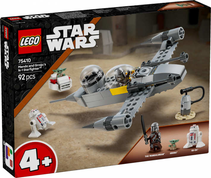 75410 LEGO® Star Wars™ Mando un Grogu N-1 Starfighter™ , 4+ , модель 2025 года