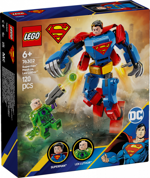76302 LEGO® Marvel Super HeroesМех Супермена против Лекса Лютора, 6+ , модель 2025 года