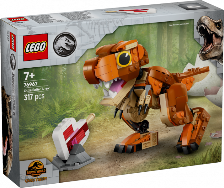 76967 LEGO® Jurassic World Little Eatie: T. rex, 7+ gadi, 2025 gada modelis