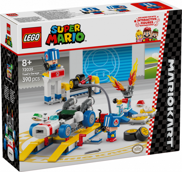 72035 LEGO® Super Mario MarioKart Гараж Тоада, 8+ , модель 2025 года