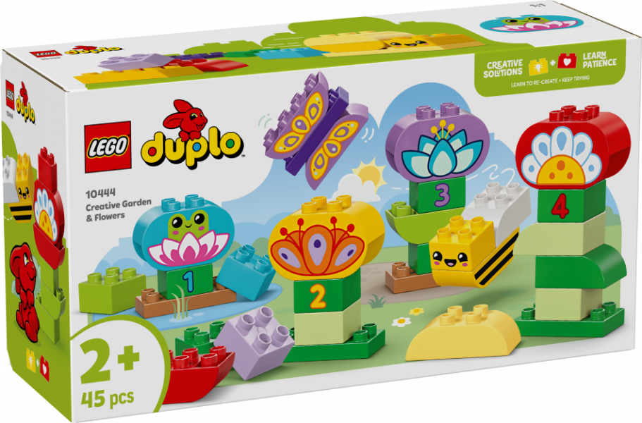 10444 LEGO® DUPLO Radošais dārzs un ziedi, 2+ , модель 2025 года