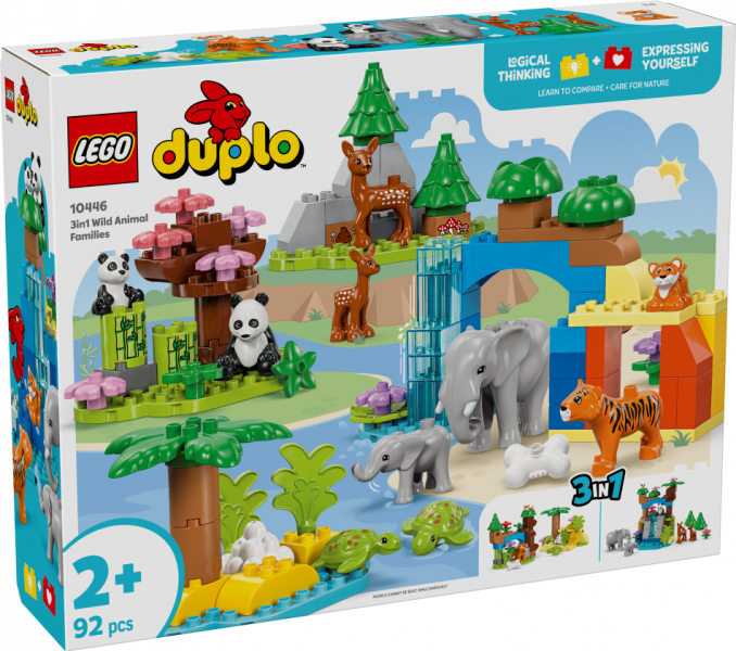 10446 LEGO® DUPLO “Trīs vienā” Savvaļas dzīvnieku ģimenes, 2+ , модель 2025 года