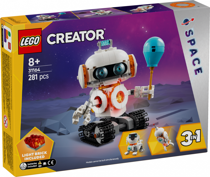 31164 LEGO® Creator Kosmosa robots, 8+ , модель 2025 года