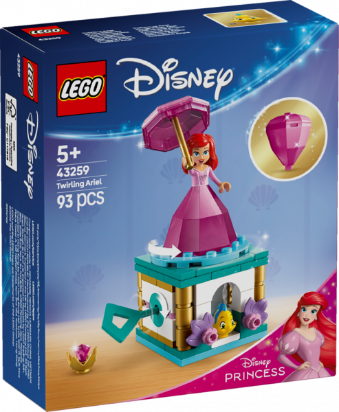 43259 LEGO® Disney Princess Virpuļojošā Ariela,5 + , модель 2025 года