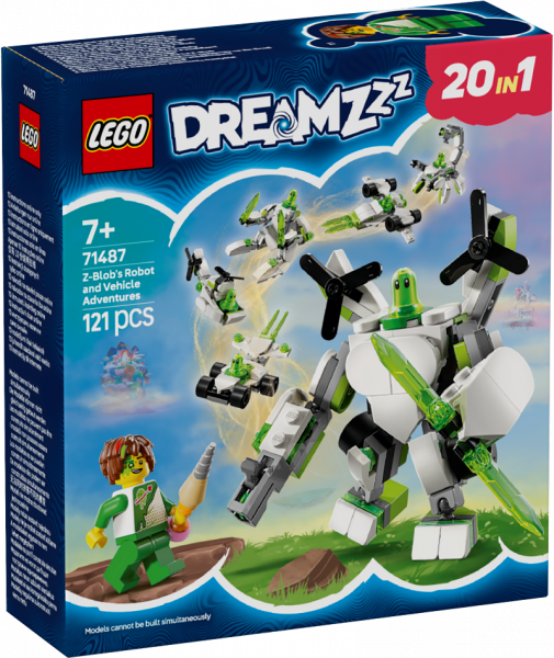 71487 LEGO® DREAMZzz™ Z-Blob robotu un transportlīdzekļu piedzīvojumi, 7+ , модель 2025 года