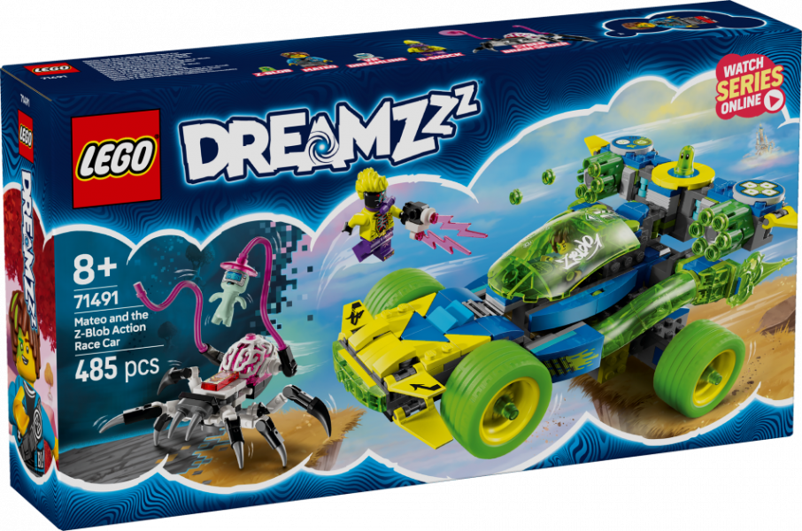 71491 LEGO® DREAMZzz™ Mateo un Z-Blob piedzīvojumu sacīkšu auto, 8+ , модель 2025 года