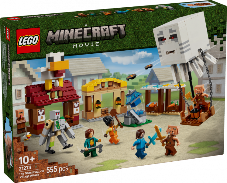 21273 LEGO® Minecraft Нападение на деревню воздушных шаров Гаста, 10+ лет, модель 2025 года