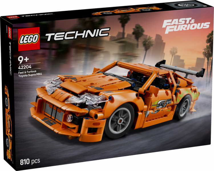 42204 LEGO® Technic Fast and Furious Toyota Supra MK4 , 9+ gadi, 2025. gada modelis