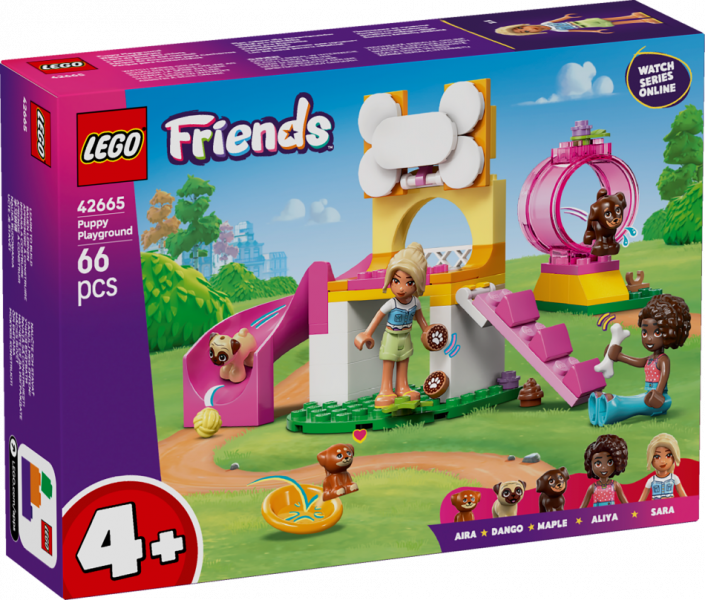 42665 LEGO® Friends Kucēnu rotaļlaukums, 4+ gadi, 2025 gada modelis
