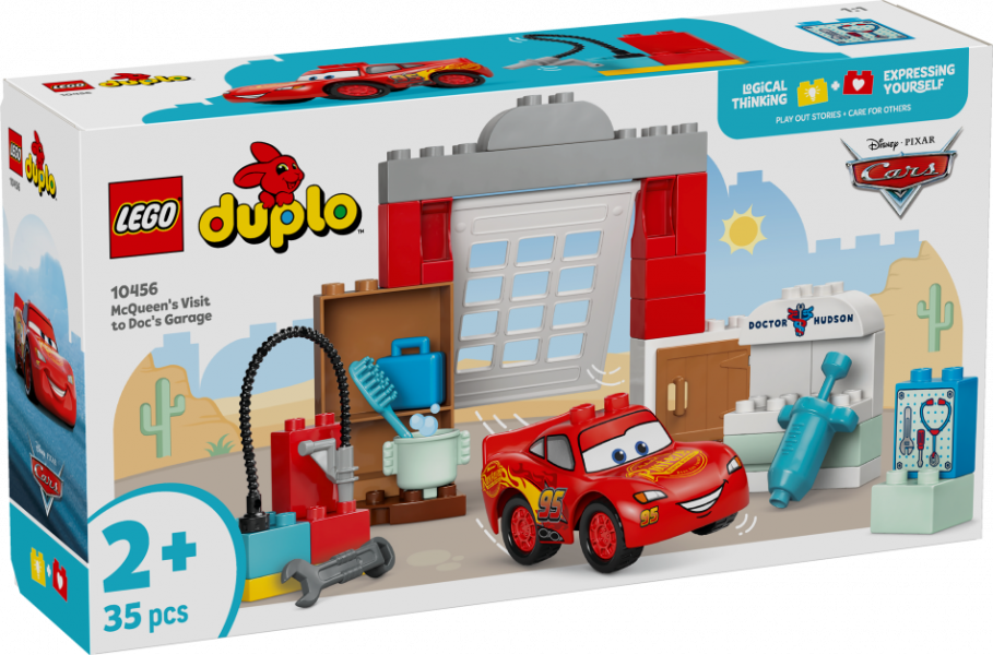 10456 LEGO® DUPLO Тачки Визит Маккувина в гараж Дока, 2+ , модель 2026 года