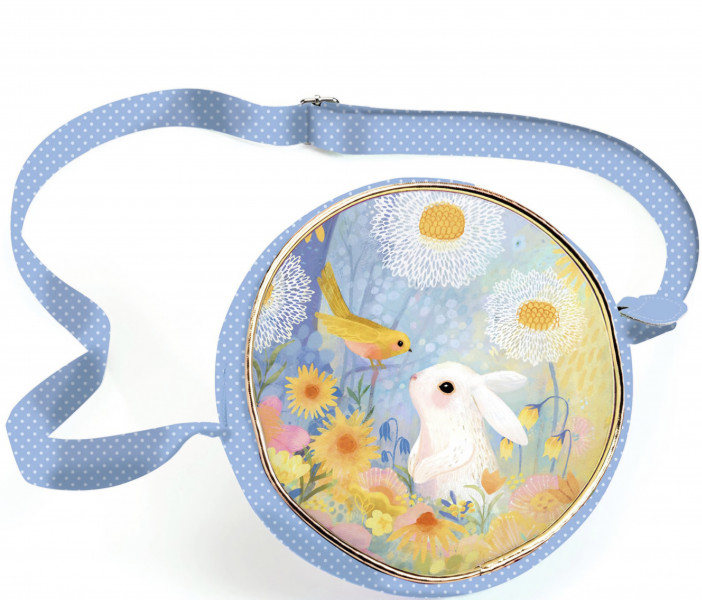 DJECO Apaļa somiņa - Baltais trusītis, 5+ gadiem, Art. 0264