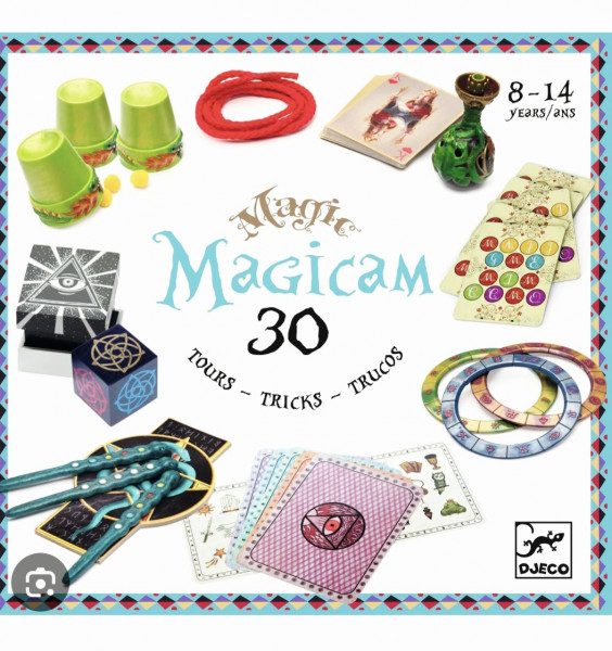 DJECO Burvju triku komplekts - Magicam - 30 triki, 8-14 gadiem, Art. 9966
