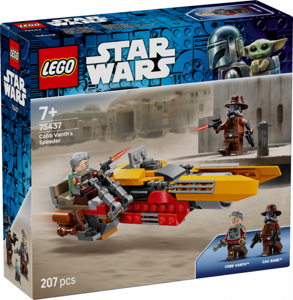 75437 LEGO® Star Wars™ Cobb Vanth ātrgaitas transportlīdzeklis , 7+ gadi, 2026 gada modelis