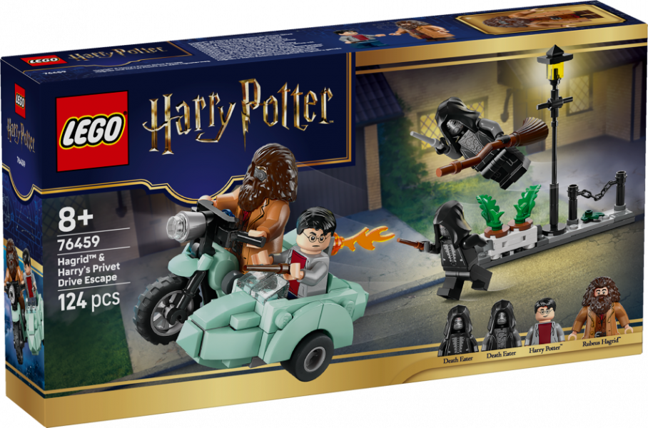 76459 LEGO® Harry Potter™ Hagrida un Harija bēgšana no Dzīvžogu ielas , 8+ , модель 2026 года