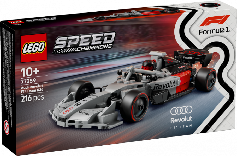 77259 LEGO® Speed Champions Audi Revolut F1® Team R26 Sacīkšu auto, 10+ , модель 2026 года