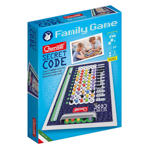 Quercetti Secret Code Loģikas spēle-Atšifrē kodu! 7-99 gadiem, Art. 1001
