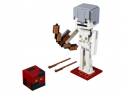 21150 LEGO® Minecraft Большие фигурки Minecraft, скелет с кубом магмы, 7+ лет