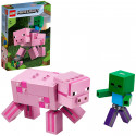 21157 LEGO® Minecraft BigFig cūka ar zombiju mazuli, 7+ gadi