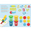 Djeco Komplekts - plastilīns ar 12 formiņām un pirmās mīklas veidošanas ierīces 2+ gadi, DJ09755