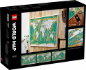 31203 LEGO® Art World Map Pasaules karte, no 18+ gadiem, 2021 gada modelis
